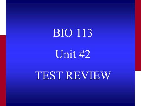 BIO 113 Unit #2 TEST REVIEW 100 300 500 400 200 100 300 500 400 200 100 300 500 400 200 100 300 500 400 200 Hormones 100 300 500 400 200 Plant Structure.