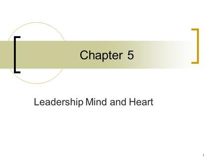 Leadership Mind and Heart