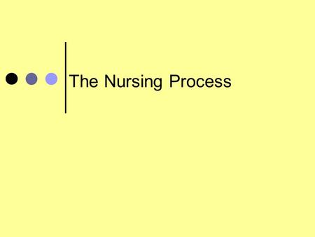 The Nursing Process.