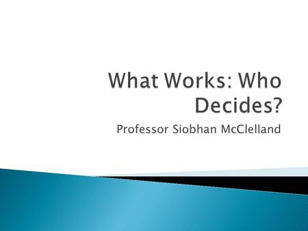 Professor Siobhan McClelland.  Fitting the Context  Speaking the Language  Ticking the Boxes  Making the Case  Defining Success.