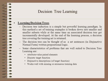 Decision Tree Learning