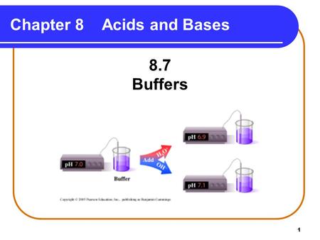 Chapter 8 Acids and Bases