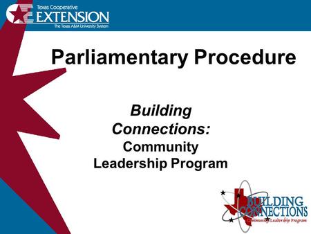 Parliamentary Procedure