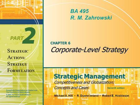 CHAPTER 6 Corporate-Level Strategy