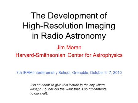 The Development of High-Resolution Imaging in Radio Astronomy