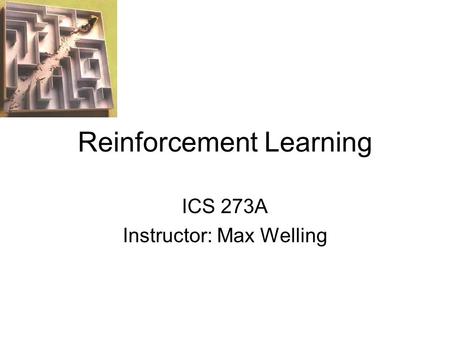 Reinforcement Learning