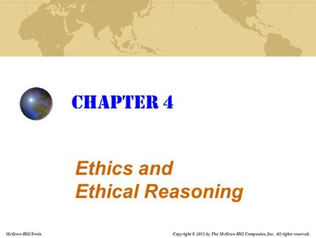 Ethics and Ethical Reasoning