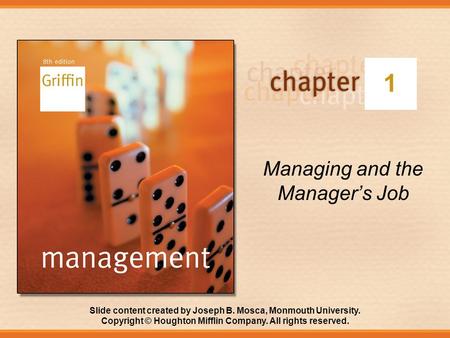 Managing and the Manager’s Job