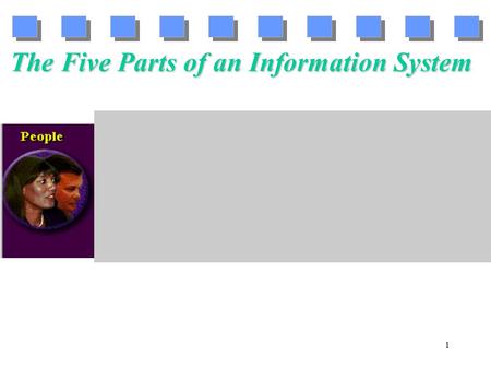 1 The Five Parts of an Information System. 2 3 4.