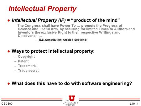 Intellectual Property