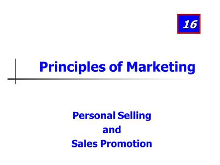 Principles of Marketing