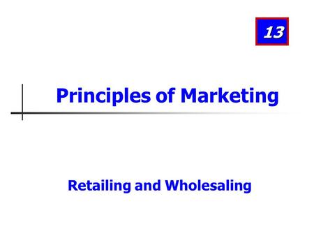 Principles of Marketing