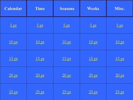 1 10 pt 15 pt 20 pt 25 pt 5 pt 10 pt 15 pt 20 pt 25 pt 5 pt 10 pt 15 pt 20 pt 25 pt 5 pt 10 pt 15 pt 20 pt 25 pt 5 pt 10 pt 15 pt 20 pt 25 pt 5 pt CalendarTime.