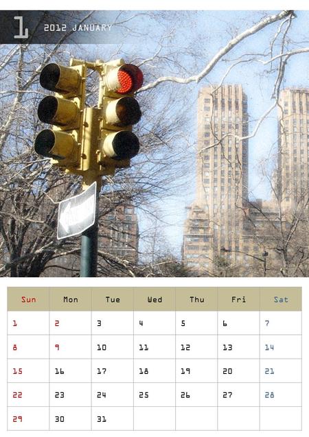 2012 JANUARY Sun Mon Tue Wed Thu Fri Sat