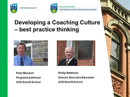 Developing a Coaching Culture – best practice thinking