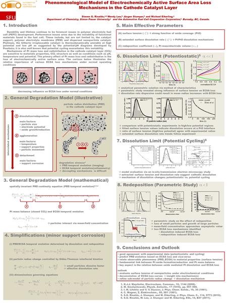 Phenomenological Model of Electrochemically Active Surface Area Loss Mechanisms in the Cathode Catalyst Layer Steven G. Rinaldo, a,b Wendy Lee, b Jürgen.