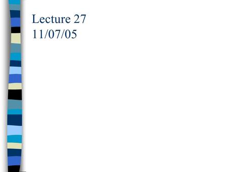 Lecture 27 11/07/05. Two things happening: First: Titration reaction (Ce 4+ + Fe 2+ ⇄ Ce 3+ + Fe 3+ ) –Goes to completion –Before equiv. point: excess.