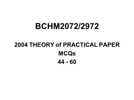 2004 THEORY of PRACTICAL PAPER