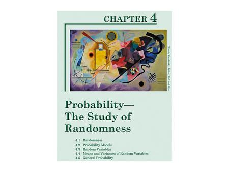 RANDOMNESS  Random is not the same as haphazard or helter-skelter or higgledy-piggledy.  Random events are unpredictable in the short-term, but lawful.