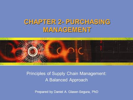 CHAPTER 2- PURCHASING MANAGEMENT