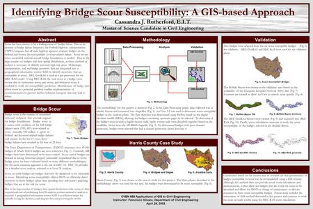 Harris County (Fig. 3) was chosen as the area of study for this project. The three phases described in the methodology above was used for this area. Six.