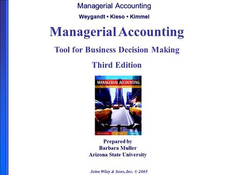 Managerial Accounting