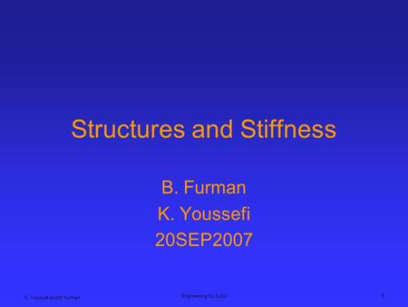 Structures and Stiffness