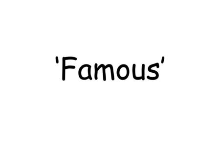 ‘Famous’. The August summer heat, Famous for the first days of morning practices. Famous for the last days of summer.