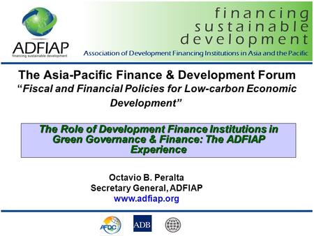 Secretary General, ADFIAP