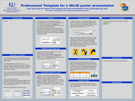 TEMPLATE DESIGN © 2008 www.PosterPresentations.com Professional Template for a 48x36 poster presentation Your name and the names of the people who have.