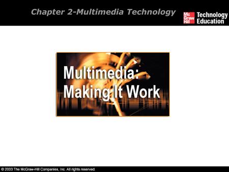 Chapter 2-Multimedia Technology