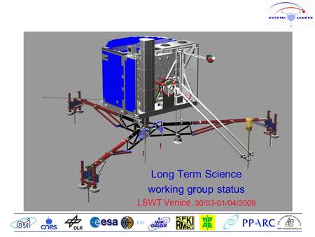 Long Term Science working group status LSWT Venice, 30/03-01/04/2009.