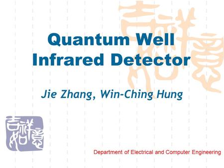 Quantum Well Infrared Detector