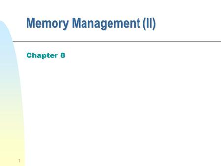 Memory Management (II)