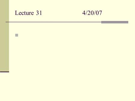 Lecture 314/20/07. Section 1 Equilibrium Le Chatelier’s Solubility Section 2 Acid/Base equilibria pH Buffers Titration Section 3 Oxidation numbers Balancing.