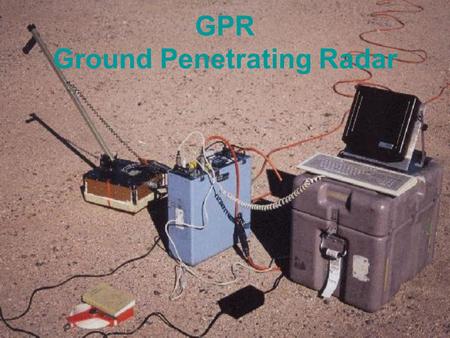 GPR Ground Penetrating Radar