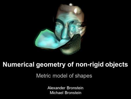 Numerical geometry of objects