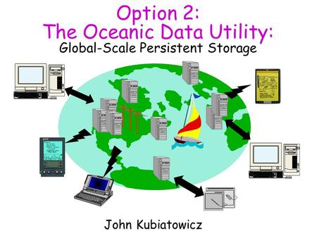 Option 2: The Oceanic Data Utility: Global-Scale Persistent Storage John Kubiatowicz.