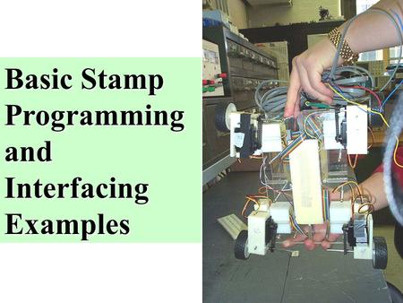 Basic Stamp Programming and Interfacing Examples.