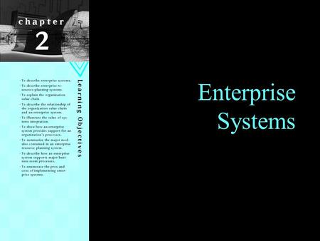 Enterprise Systems.