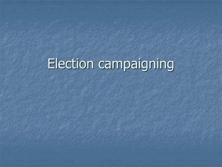 Election campaigning. Terms of (dis)Union Confederation 60 Years On Wednesday, April 1, 7:30-9:30pm Inco Lecture Theatre – room IIC-2001 (All Welcome.