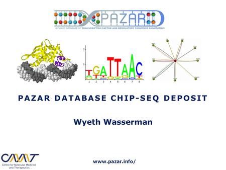 Www.pazar.info/ PAZAR DATABASE CHIP-SEQ DEPOSIT Wyeth Wasserman.