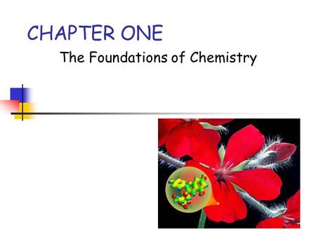 The Foundations of Chemistry