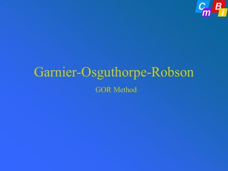 Garnier-Osguthorpe-Robson