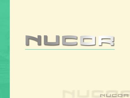 2 Current Stock Facts (NUE) Stock Price 55.62 Market Capitalization 8.7B Beta1.64 EPS 7.02 DPS 0.6 P/E 6.3% Dividend Yield 1.1% Dividend Payout Ratio.