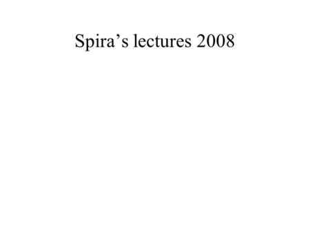 Spira’s lectures 2008. Synapses asymmetric structure, presynaptic containing vesicles and active zone, gap post synaptic membrane -postsynaptic density.