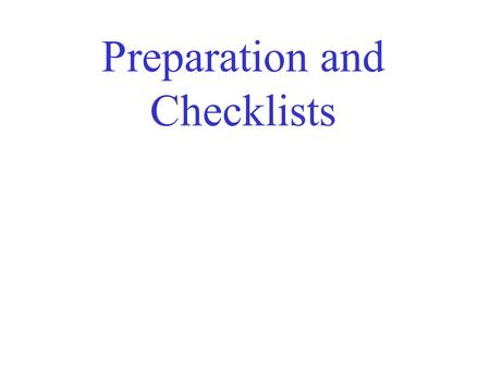 Preparation and Checklists www.jamescooper.com.au www.jamescooper.com.au gliding articles.