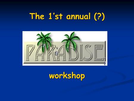 The 1’st annual (?) workshop. 2 Communication under Channel Uncertainty: Oblivious channels Michael Langberg California Institute of Technology.