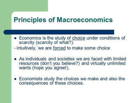 Principles of Macroeconomics