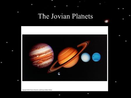 The Jovian Planets. Small Moons Galilean Moons.